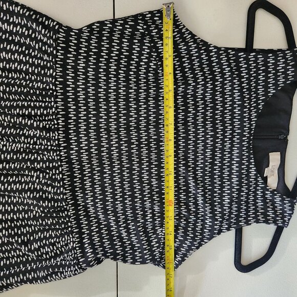 Ann Taylor Loft Sleeveless Black & White Patterned Dress Size M - Picture 10 of 16